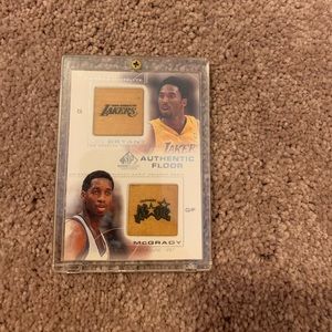 kobe bryant and tracy mcgrady game authentic floor